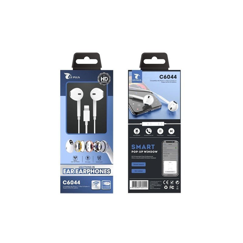 AURICULAR IPHONE BLANCO C6044