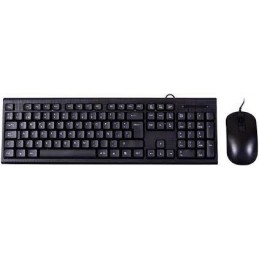 COMBO TECLADO Y RATON COOLBOX USB NEGRO PC-CASE