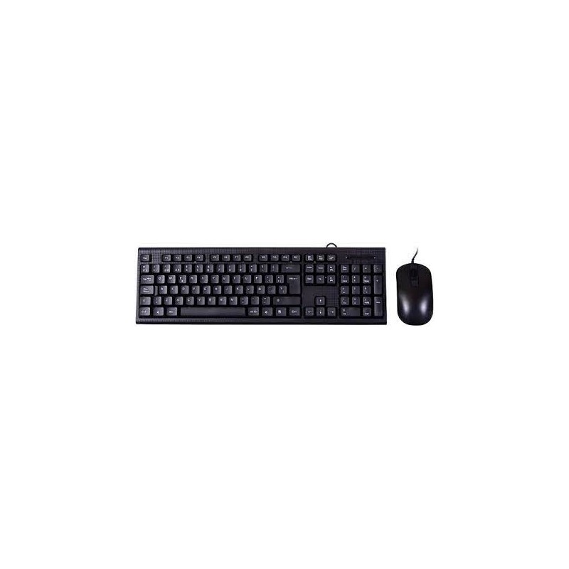COMBO TECLADO Y RATON COOLBOX USB NEGRO PC-CASE