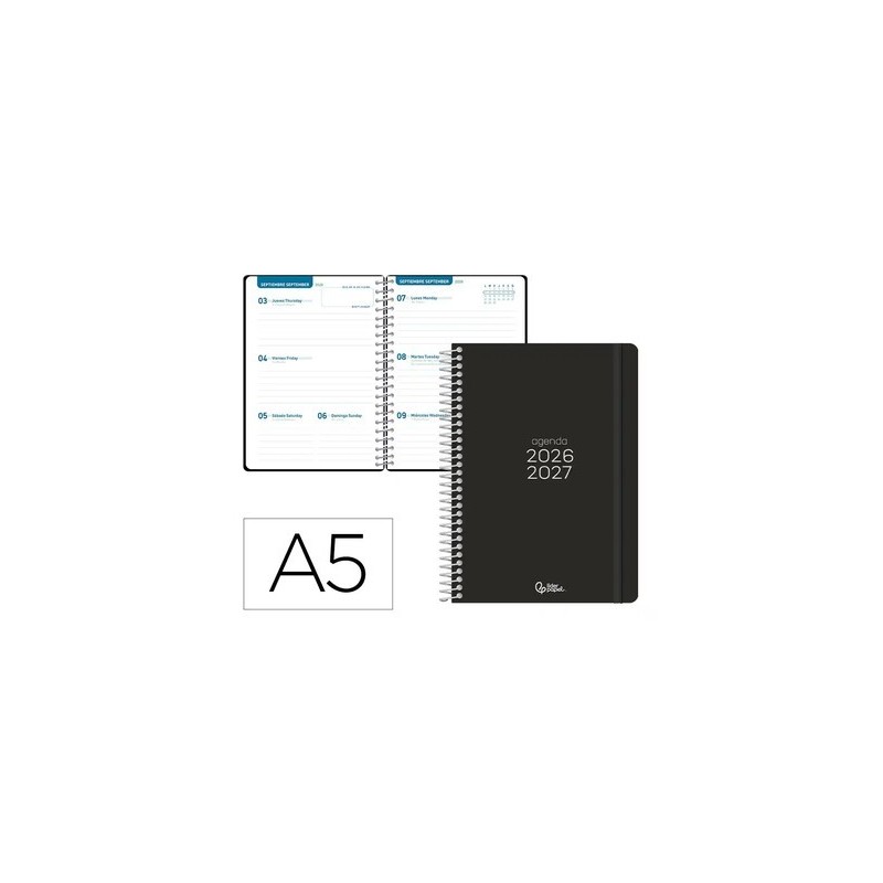 AGENDA ESCOLAR 26 27 ESPIRAL SV A5 BILINGUE 70GR N