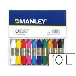 ESTUCHE 10 CERAS BLANDAS MANLEY