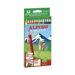 ESTUCHE 12 LAPICES COLORES ALPINO