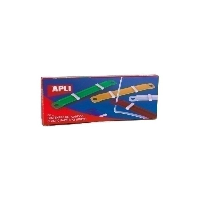 FASTENER DE PLASTICO COLORES SURTIDOS 90x12 MM 50U
