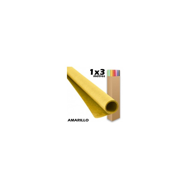 ROLLO KRAFT 1x3 COLOR AMARILLO FABRISA