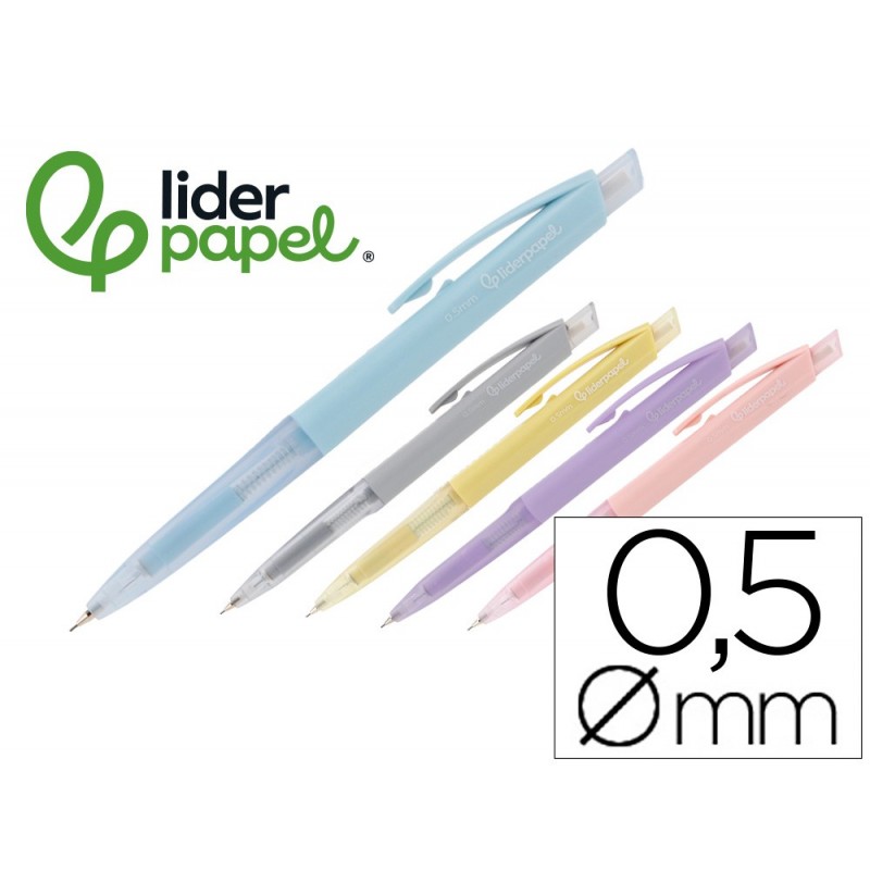 PORTAMINAS LIDERPAPEL COLECCION 1 05 CON GOMA 5 CO