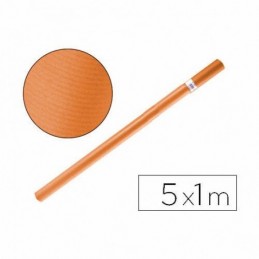 PAPEL KRAFT 1X5 MT COLOR NARANJA FABRISA
