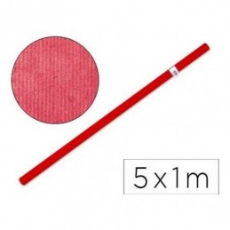 PAPEL KRAFT 1X5 MT COLOR ROJO FABRISA