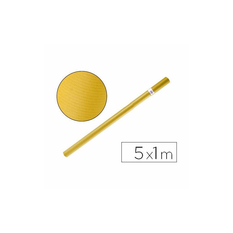 PAPEL KRAFT 1X5 MT COLOR AMARILLO FABRISA