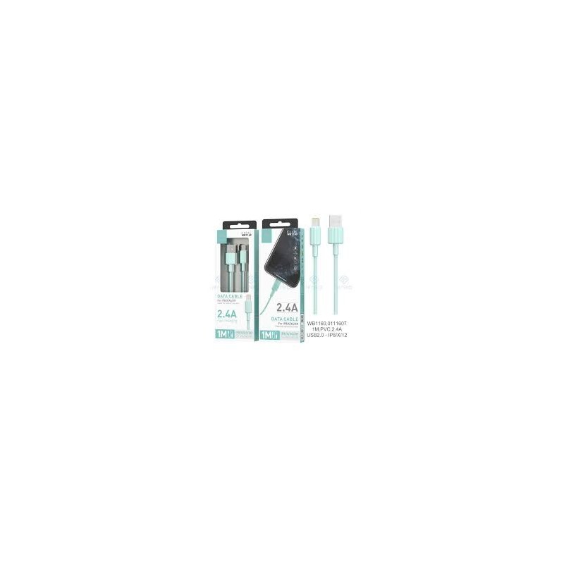 IKREA WB1160 CABLE DE DATOS PVC LIGHTNING 2.4A 1 N