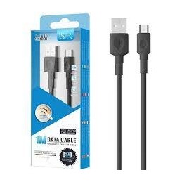 ISER SK1001 CABLE MICRO USB 3.0A 1MT OD4.0 NEGRO