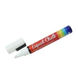 ROTULADOR TIZA LIQUIDA PUNTA REDONDA 5.5MM BLANCO