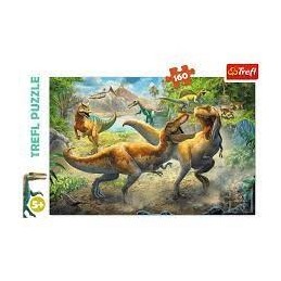 PUZZLE DINOSAURIOS LUCHA CONTRA TIRANOSAURIOS 160P