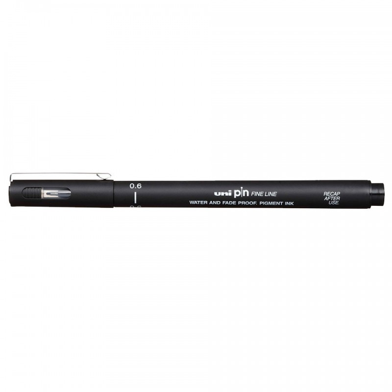ROTULADOR CALIBRADO UNIBALL PIN 0.6 NEGRO