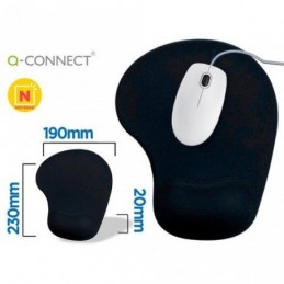 ALFOMBRILLA Q-CONNECT GEL COLOR NEGRO 190x230