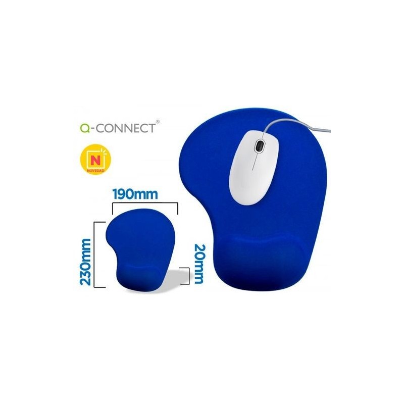 ALFOMBRILLA Q-CONNECT GEL AZUL 190x230 Q-CONNECT