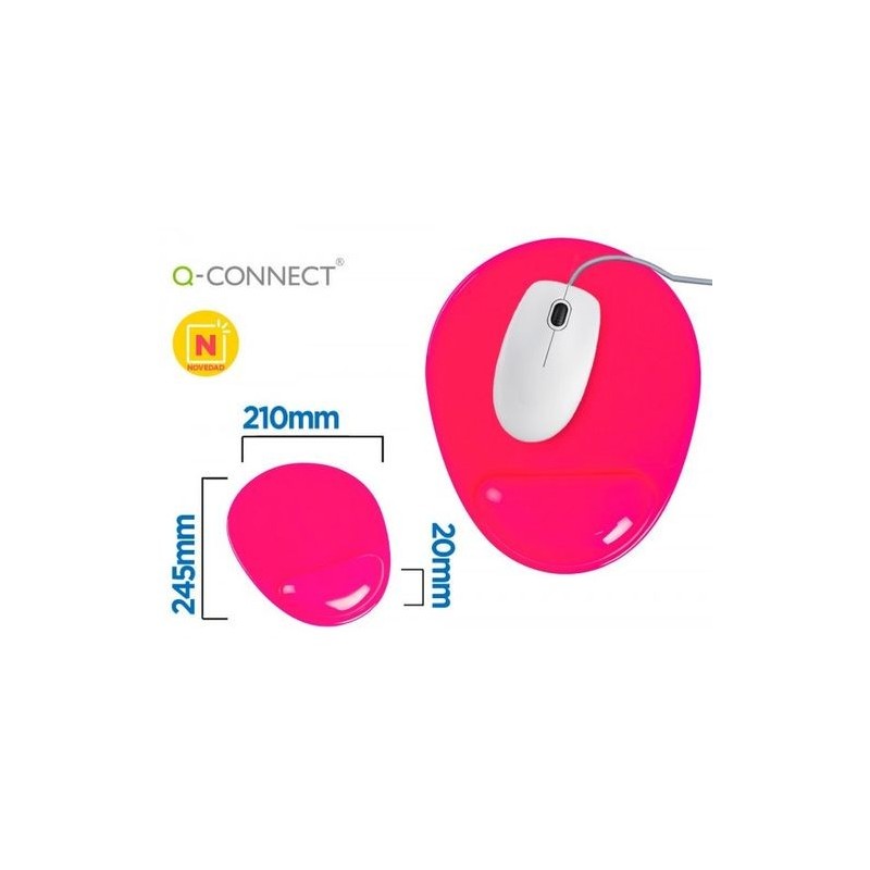 ALFROMBRILLA Q-CONNECT GEL PVC ROSA 210x245
