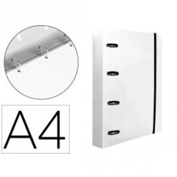CARPETA CON RECAMBIO A4 5MM 100H 80GR POLIP TRANSP
