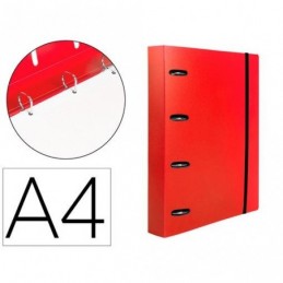 CARPETA CON RECAMBIO A4 5MM 100H 80GR POLIP ROJO