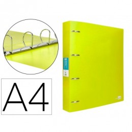 CARPETA CON RECAMBIO A4 5MM 100H 80GR POLIP AMARIL