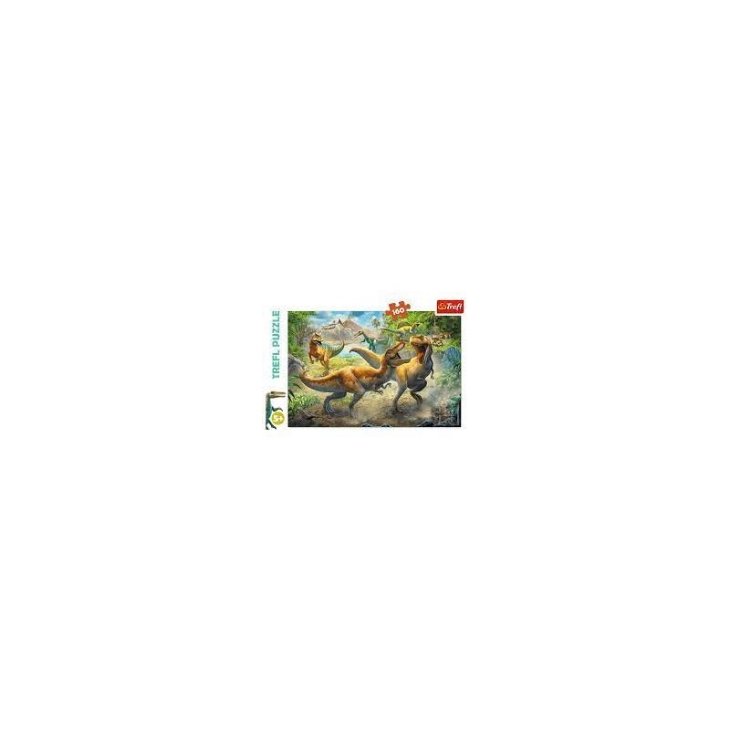 PUZZLE DINOSAURIOS LUCHA CONTRA TIRANOSAURIOS 160P