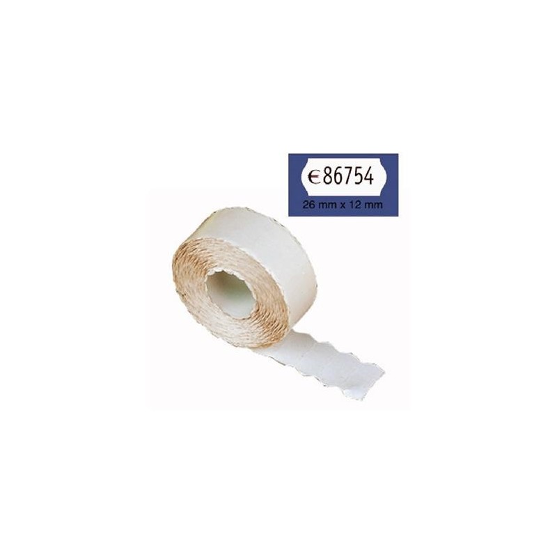 ROLLO ETIQUETAS 26x12 BLANCA REMOVIBLE OVAL