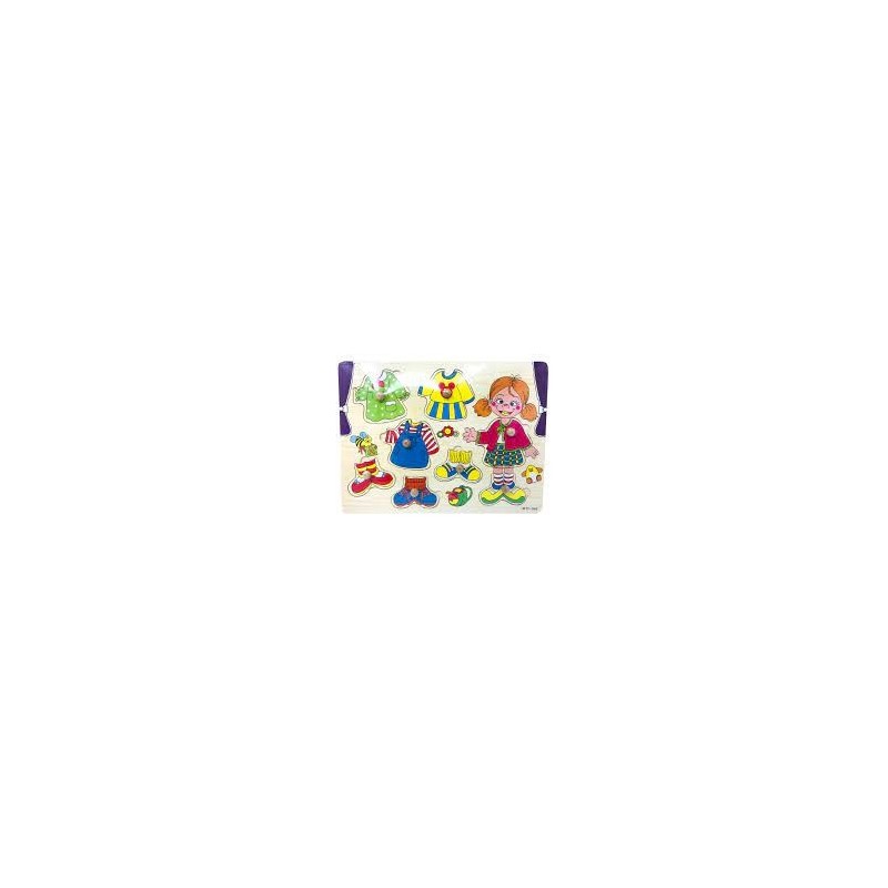 PUZZLE MADERA ENCAJABLE NIÑA 8PZS
