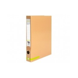 CARPETA DE 2 ANILLAS 25MM LIDERPAPEL COLOR OCRE