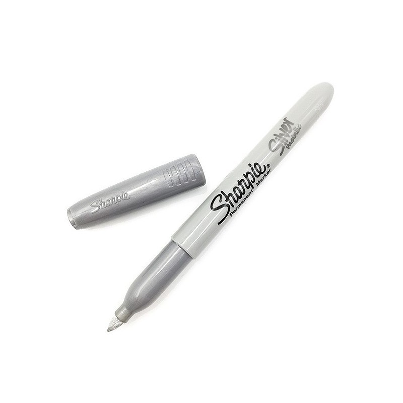ROTULADOR SHARPIE PERMANENTE FINO METALIC PLATA