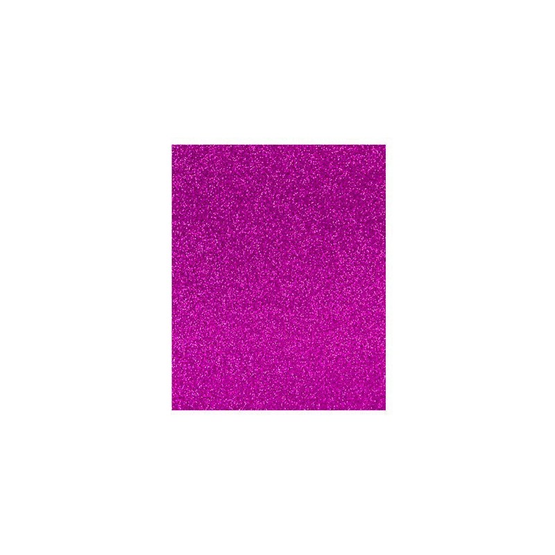 LAMINA GOMA EVA 20x30 FUCSIA EFECTO PURPURINA