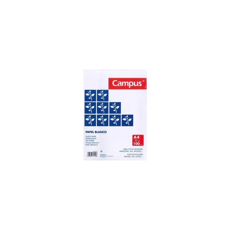 PAPEL A4 80GR 100H CAMPUS UNIVERSITY