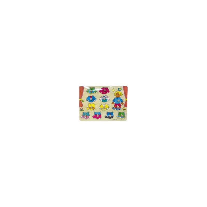 PUZZLE MADERA ENCAJABLE NIÑO 12PZS
