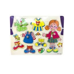 PUZZLE MADERA ENCAJABLE NIÑA 8PZS
