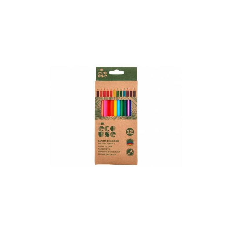 LAPICES DE COLORES LIDEPAPEL CAJA 12UD