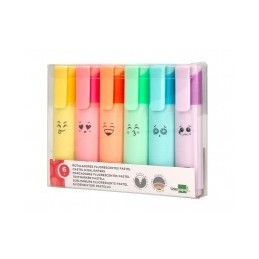 ROTULADOR LIDERPAPEL FLUOR PASTEL ESTUCHE DE 6UDS