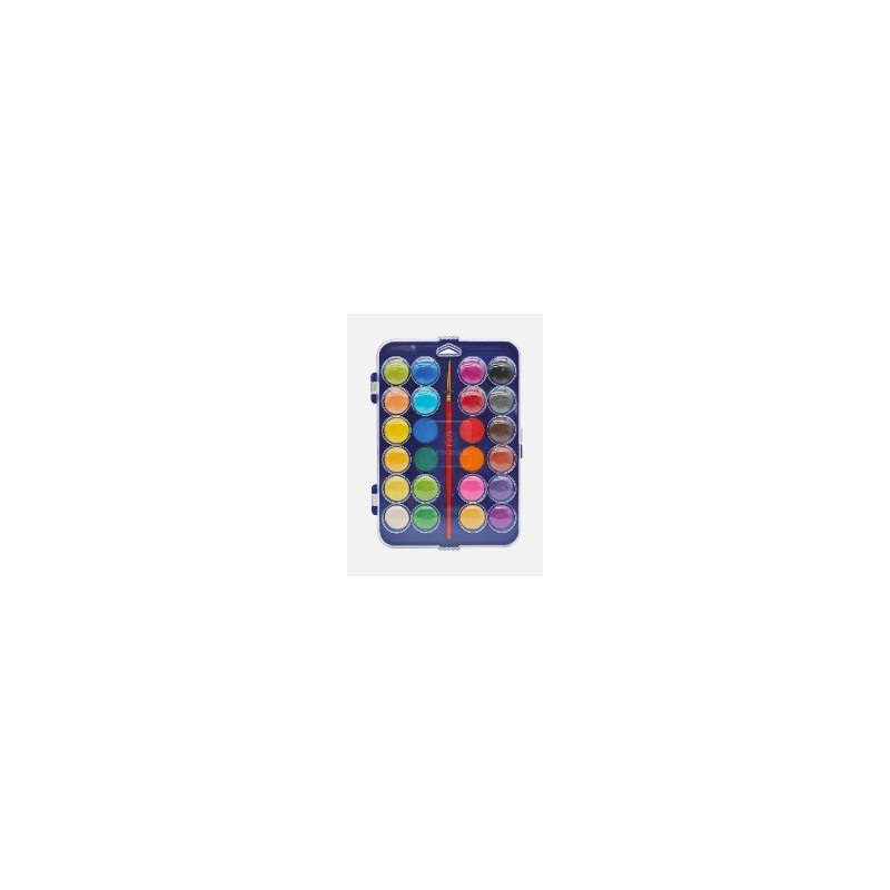 ACUARELA LIDERPAPEL 24 COLORES CON PINCEL