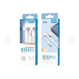AURICULAR ISER SC3008 STEREO 3.5MM 1.2 BLANCO