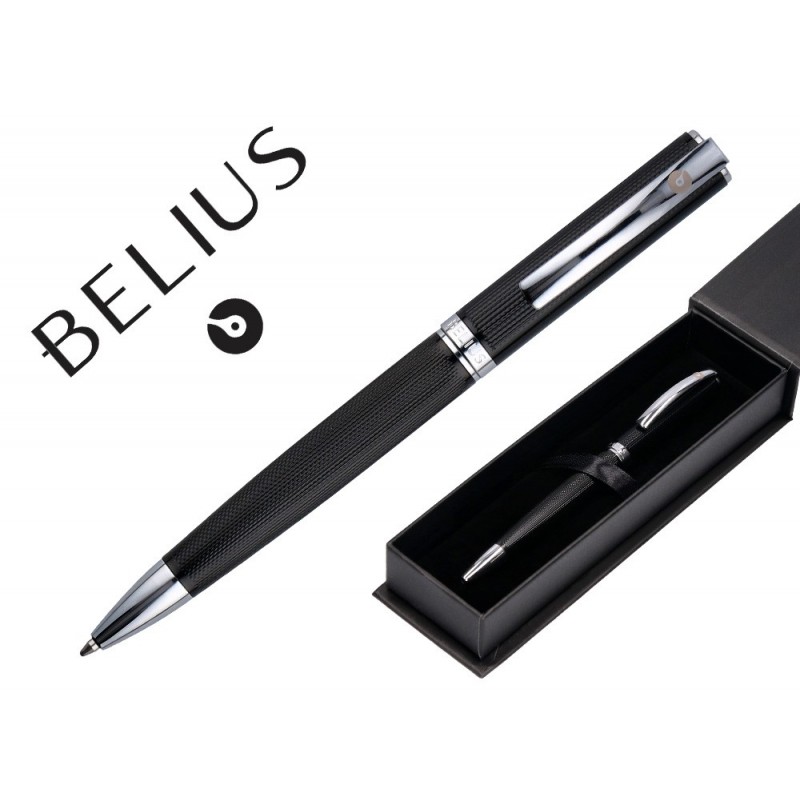 BOLIGRAFO BELIUS TURBO ALUMINIO TEXTURA PUNTEADA N