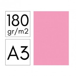 CARTULINA 180GR A3 50H ROSA FABRISA