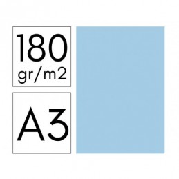 CARTULINA 180GR A3 50H AZUL CLARO