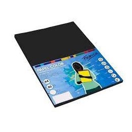 PAPEL 80GR A4 100 HOJAS NEGRO
