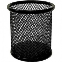 CUBILETE  METAL REJILLA NEGRO