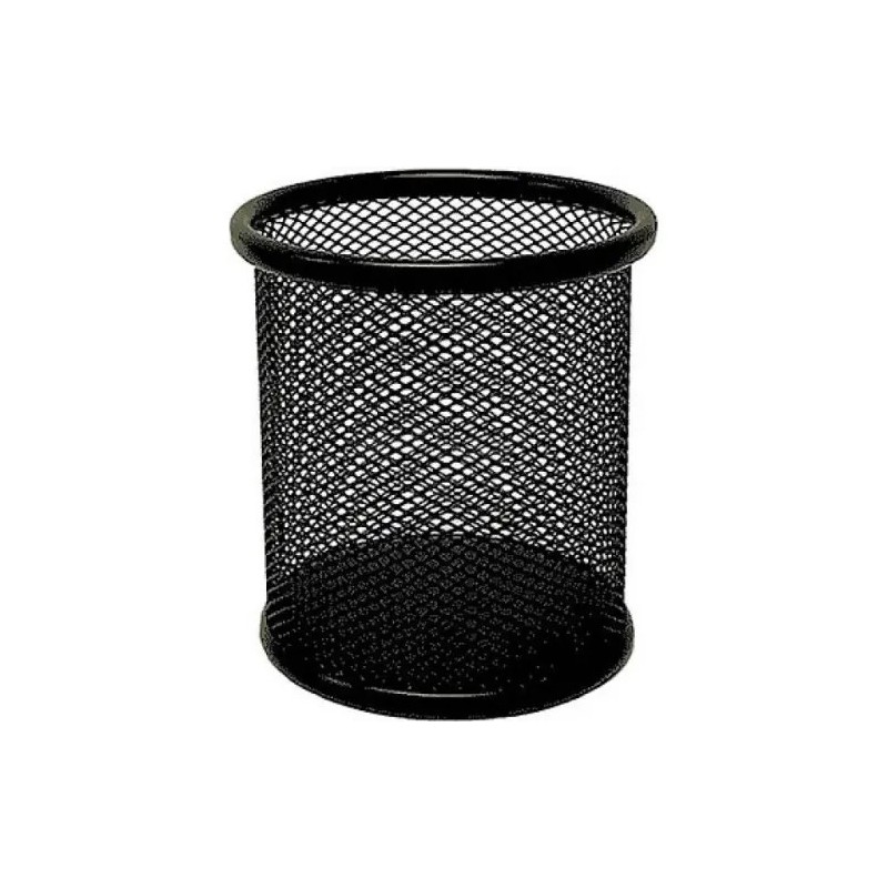 CUBILETE  METAL REJILLA NEGRO