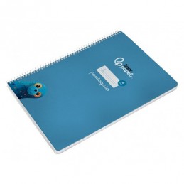 CUADERNO ESPIRAL A4 80H 75GR 4MM CON PAUTA TAPA BL