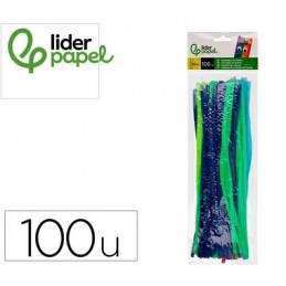 LIMPIAPIPAS DE CHENILLA 30CM BOLSA DE 100UDS LIDER