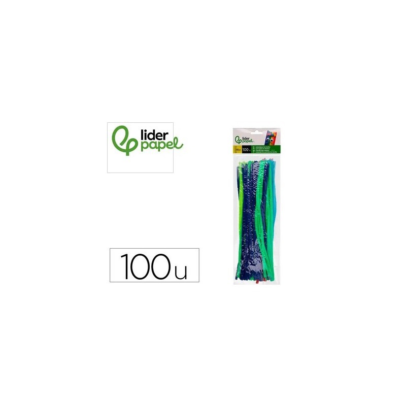 LIMPIAPIPAS DE CHENILLA 30CM BOLSA DE 100UDS LIDER