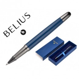 BOLIGRAFO BELIUS NEPTUNO TEXTURA WAVY AZUL MARINO