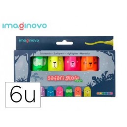 ROTULADOR FLUORESCENTE SAFARI GLOW NEON 6UDS