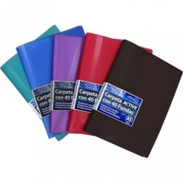 CARPETA 40 FUNDAS A5 SURTIDO SUPRA