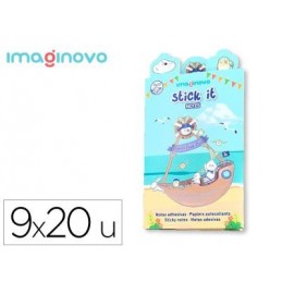 NOTAS ADHESIVAS IMAGINOVO 180 NOTAS PIRATAS SURT