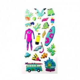PEGATINAS 3D PLAYA